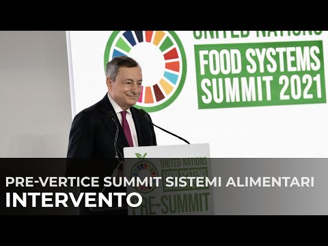 Il Presidente Draghi al Pre-Vertice del Summit sui Sistemi Alimentari delle Nazioni Unite